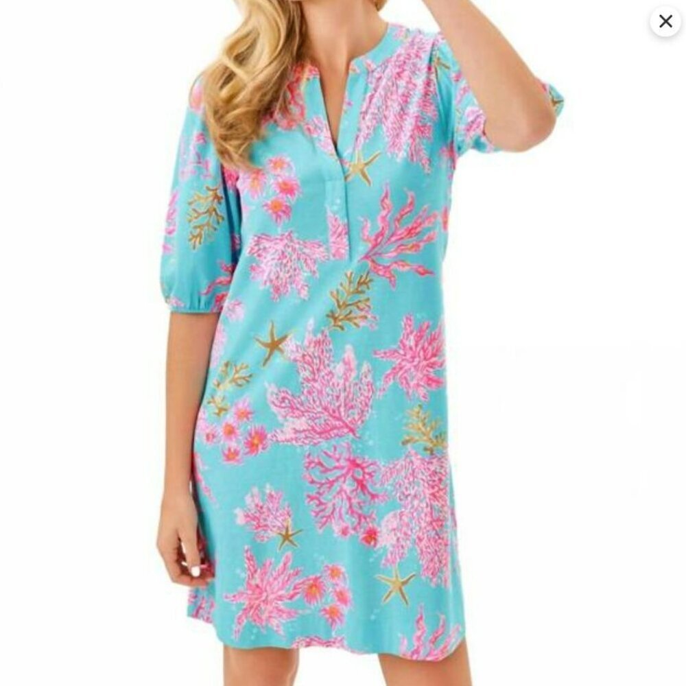 Lilly Pulitzer Colson Dress in Multi Royal Coral